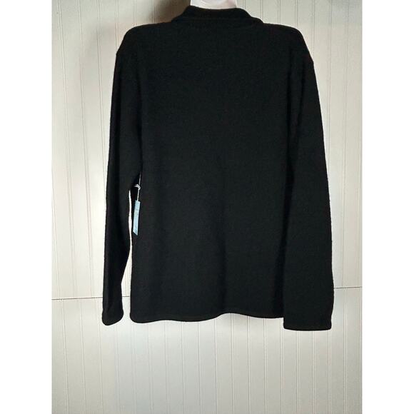 Deane And White 100% Wool  Dark black Button Up Jacket size L 2 small hole new - Picture 4 of 11